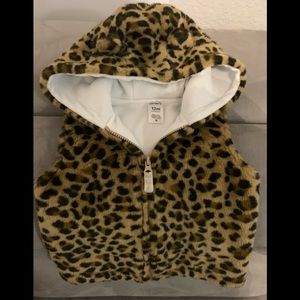 CARTER’S GIRLS 12 MONTH FAUX FUR PRINT VEST